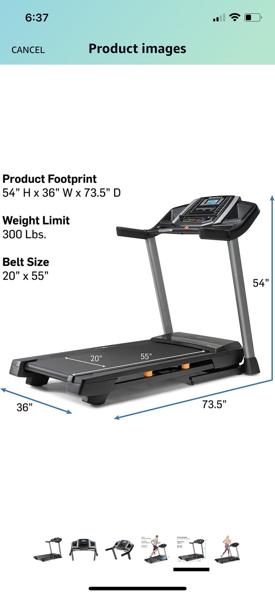 NordicTrack T 6.5 S Treadmill