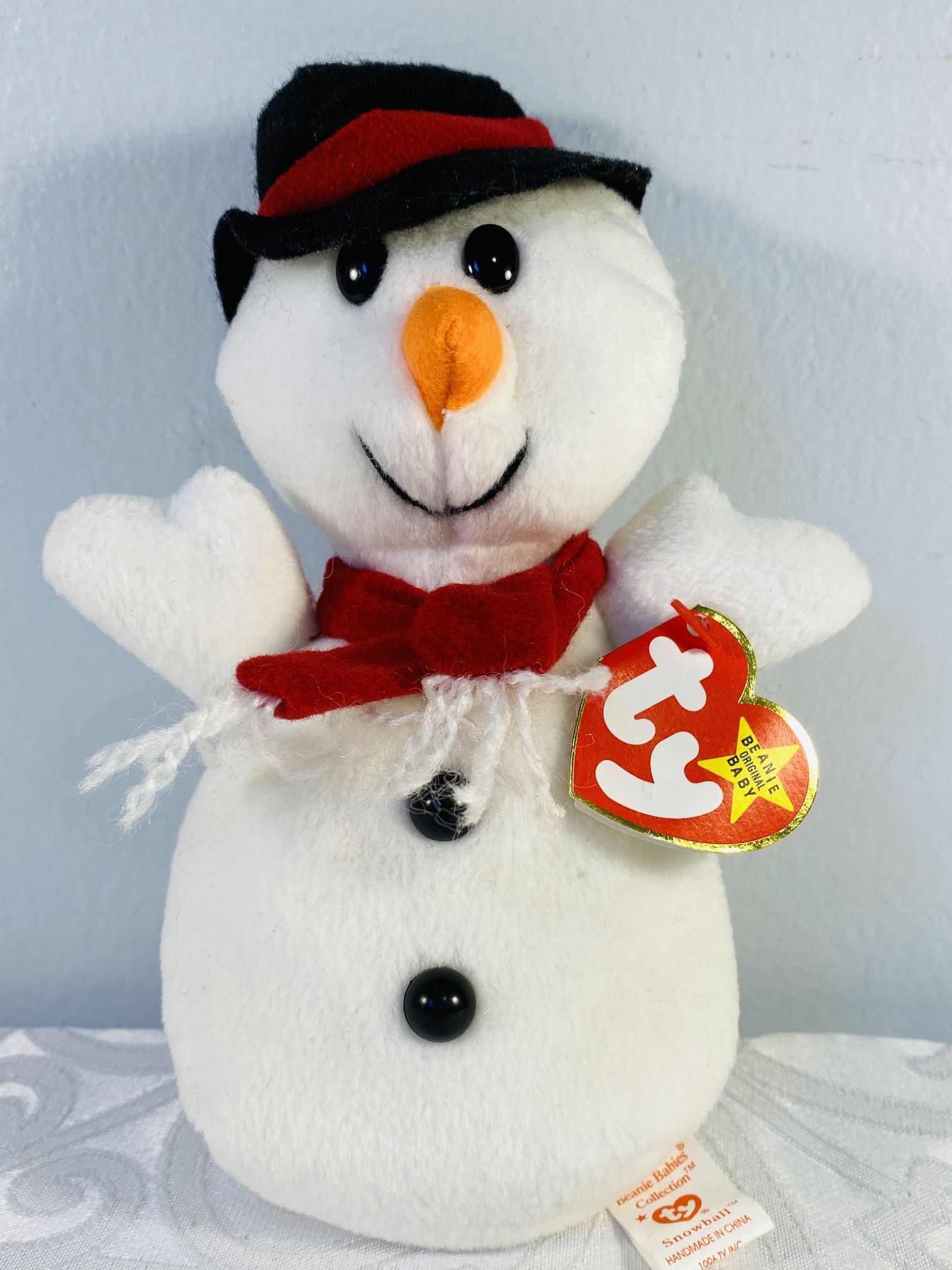 Vintage “SNOWBALL” 1996 Ty Original Beanie Baby