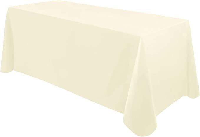 Ivory Polyester Tablecloths - Great For Wedding or Event!