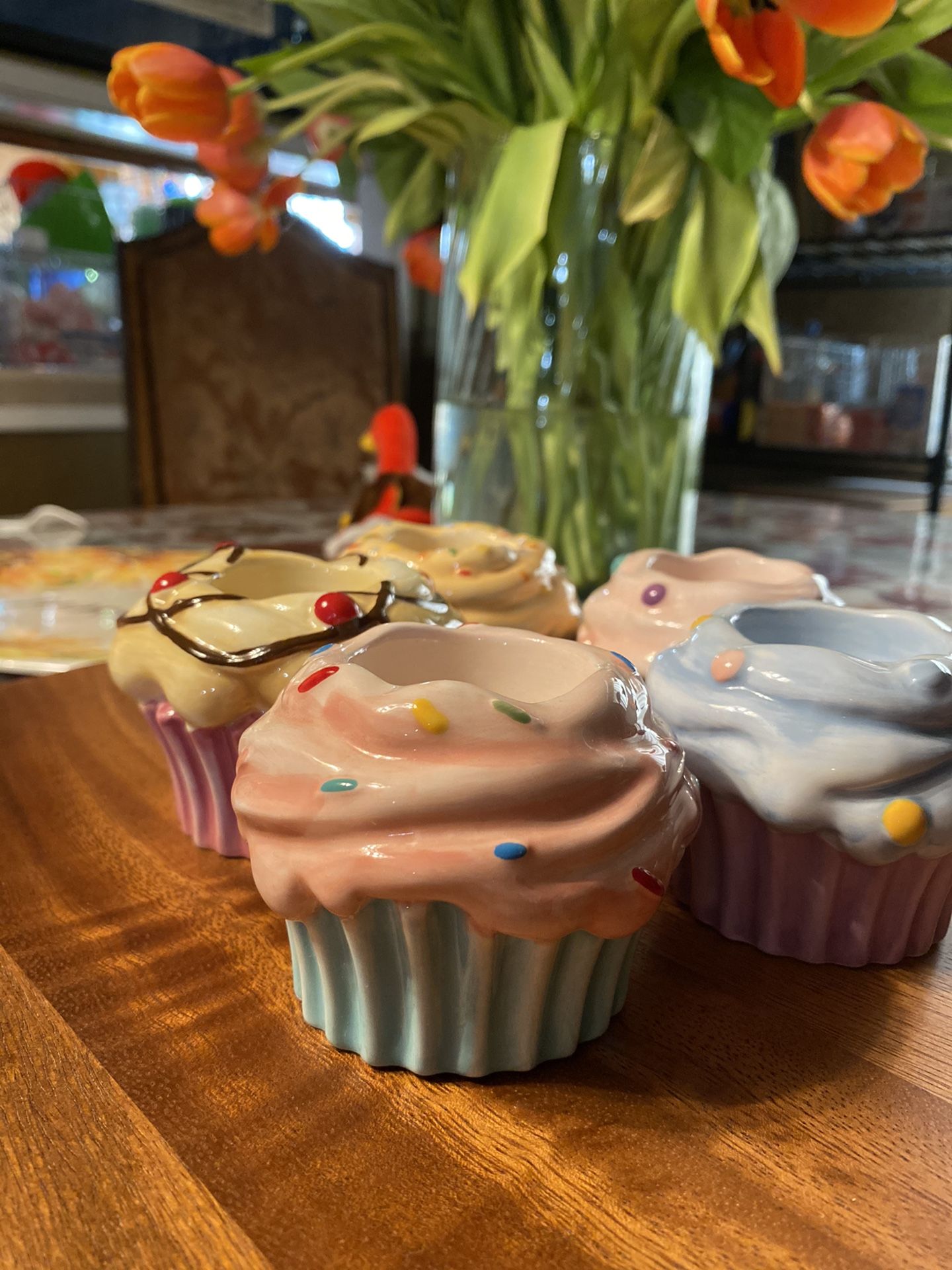 Cupcake tea light holders (5)