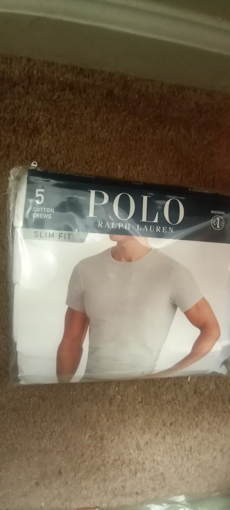 Polo Ralph Lauren Slim Fit White T-shirt Size Medium 5 Pack