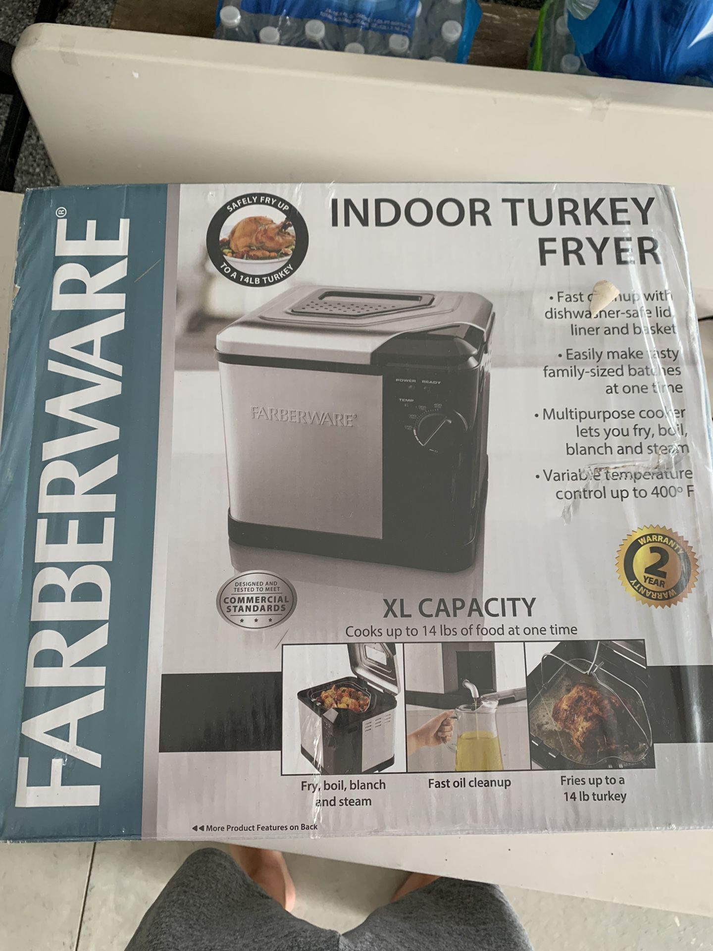Indoor turkey fryer 