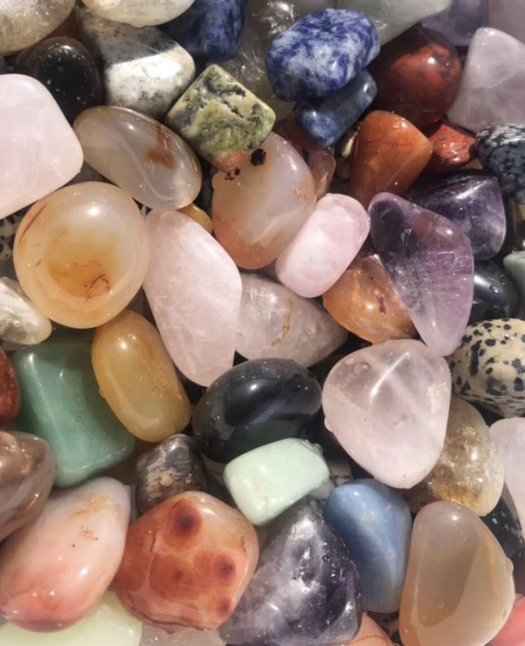 15pc beautiful crystal healing energy meditation decor diy crafts chakra reiki gemstones bundle