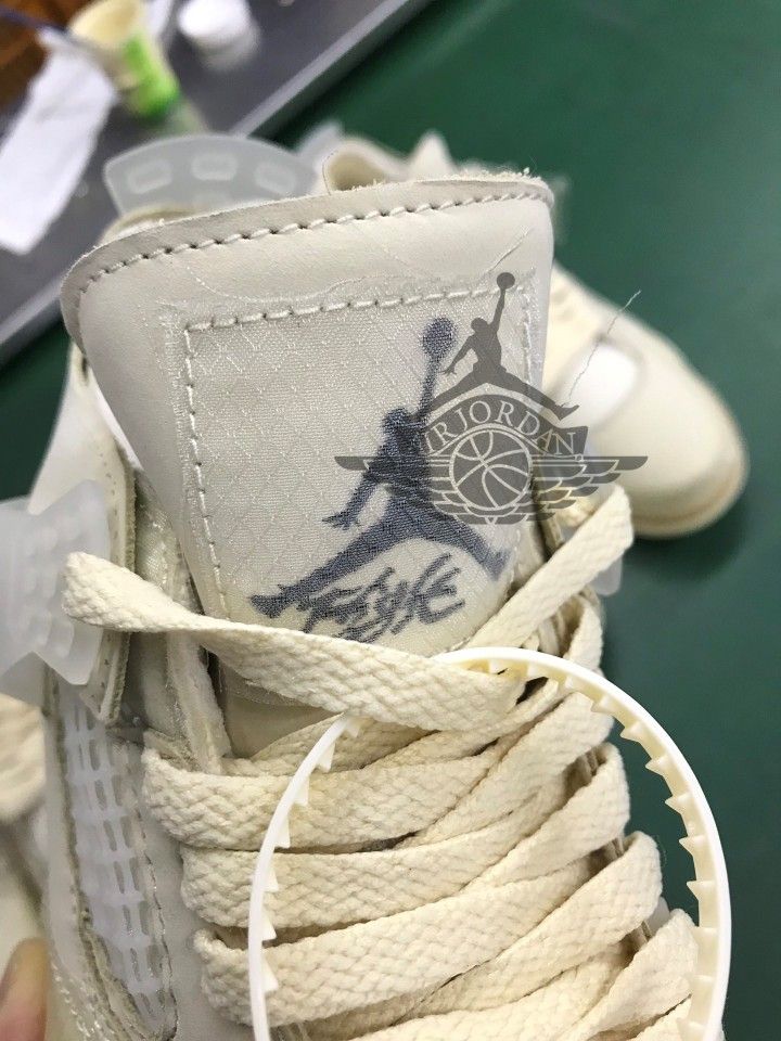 Jordan 4 Retro Off-White Sail Never Used