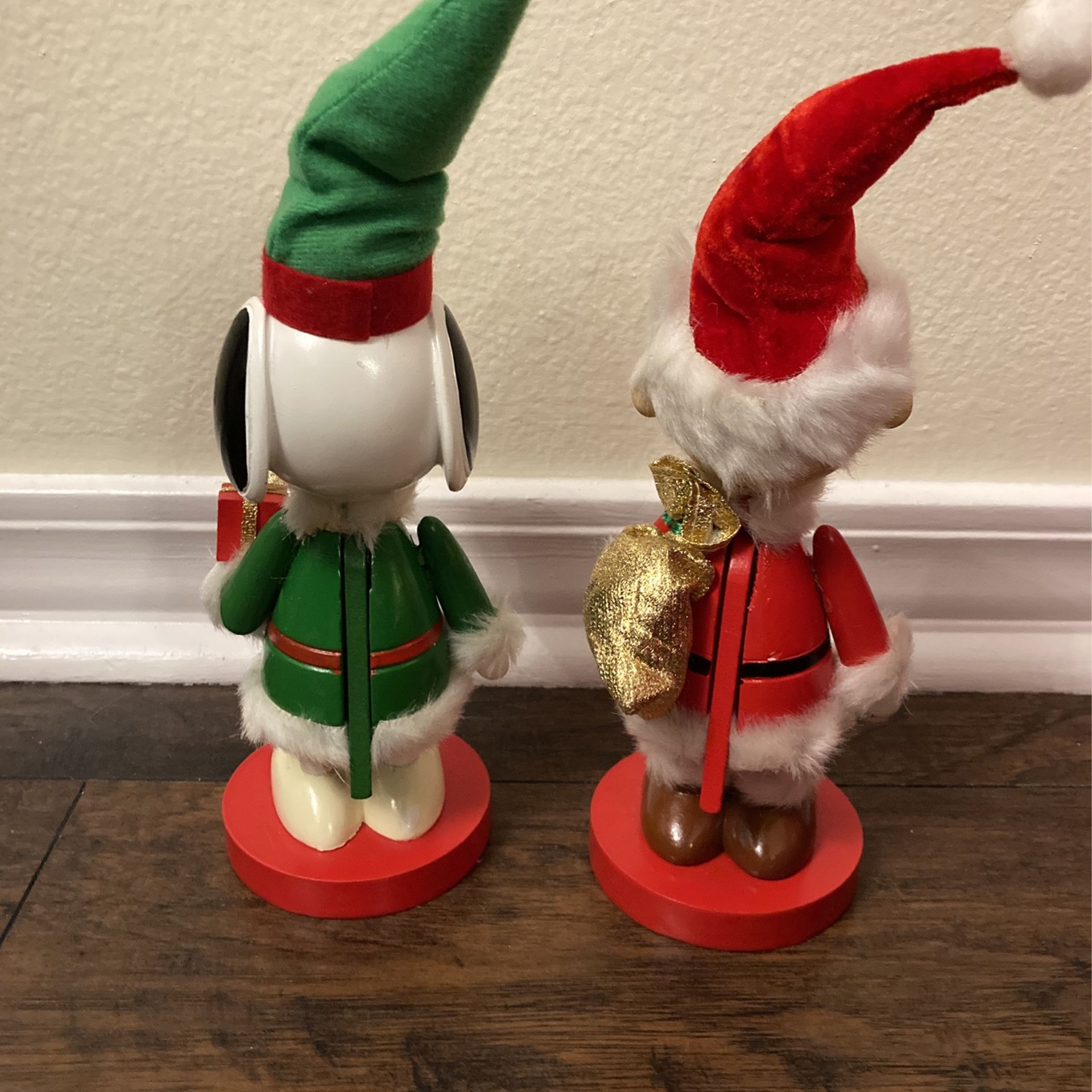 Snoopy and Charlie Brown Decorative Nutcrackers