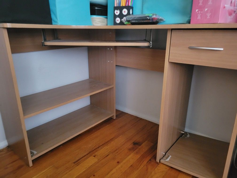 L Shaped Wooden Desk