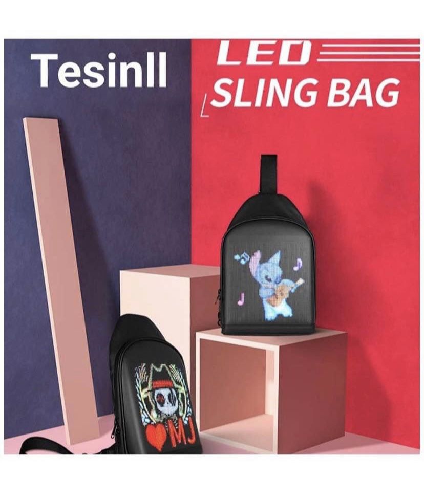 DIY Fashion Chest Bag With LED Full-Color Screen,Casual Daypack Backpacks,Fanny Pack,Crossbody Bags