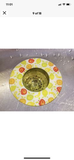 Sink Strainers Set of 2, Fruit Themed Sink Strainers, Kitchen Food & Debris Trap Thumbnail