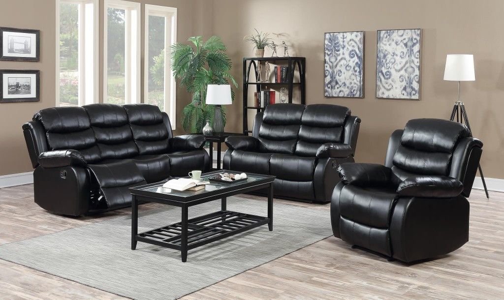 🌼GT Black Reclining Living Room Set
Next Day Delivery 🚛