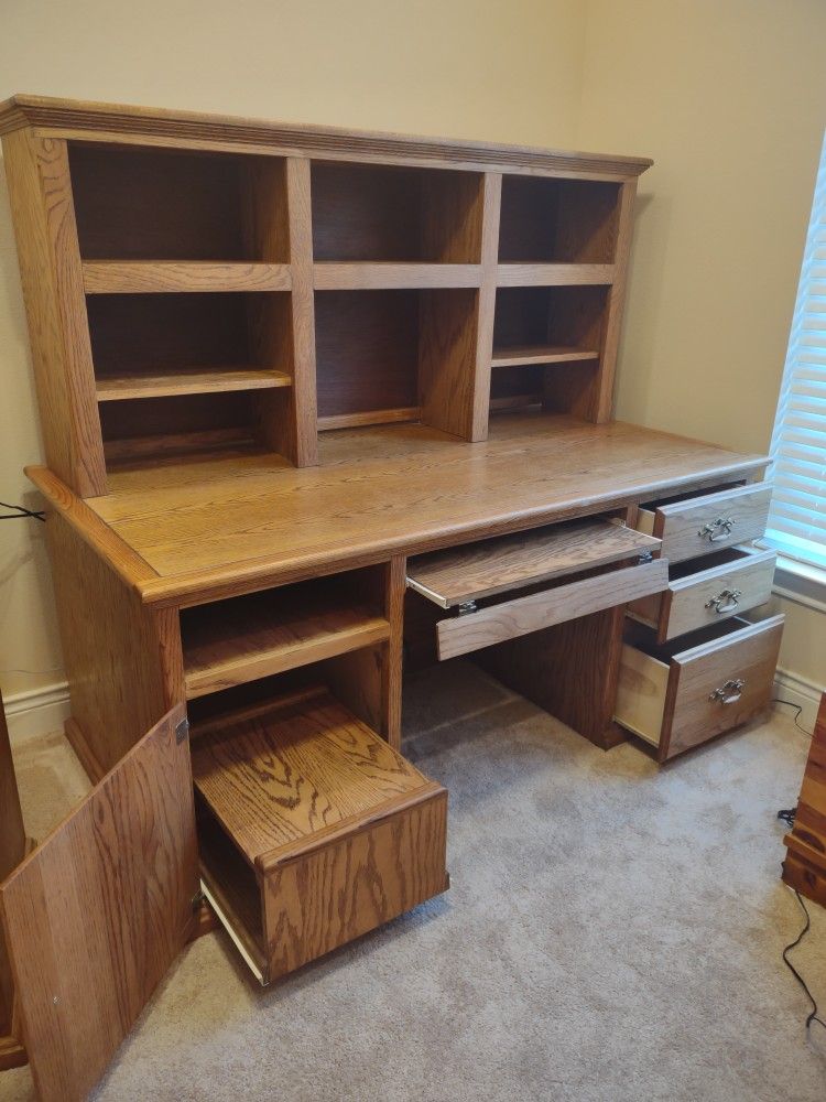 Desk Solid Oak for Home or Office