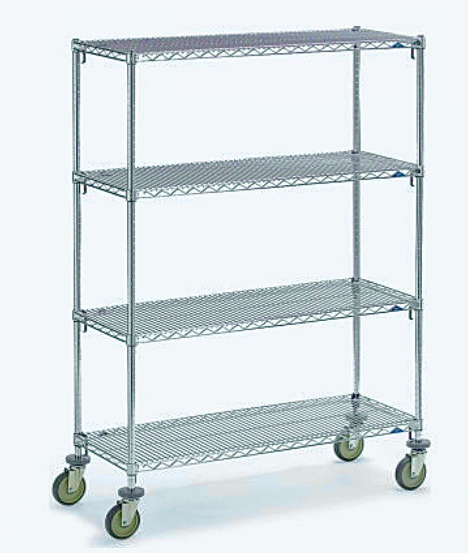 Storage/Utility Shelving Unit . Steel Wire Metal with 4 Adjustable Shelves