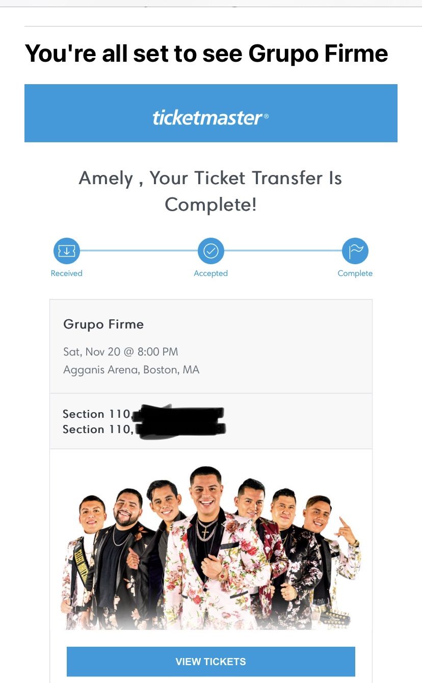 GRUPO FIRME TICKET (Boston , MA)