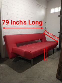 Futon Sofa Couch Bed Mattress - Delivery Available  Thumbnail