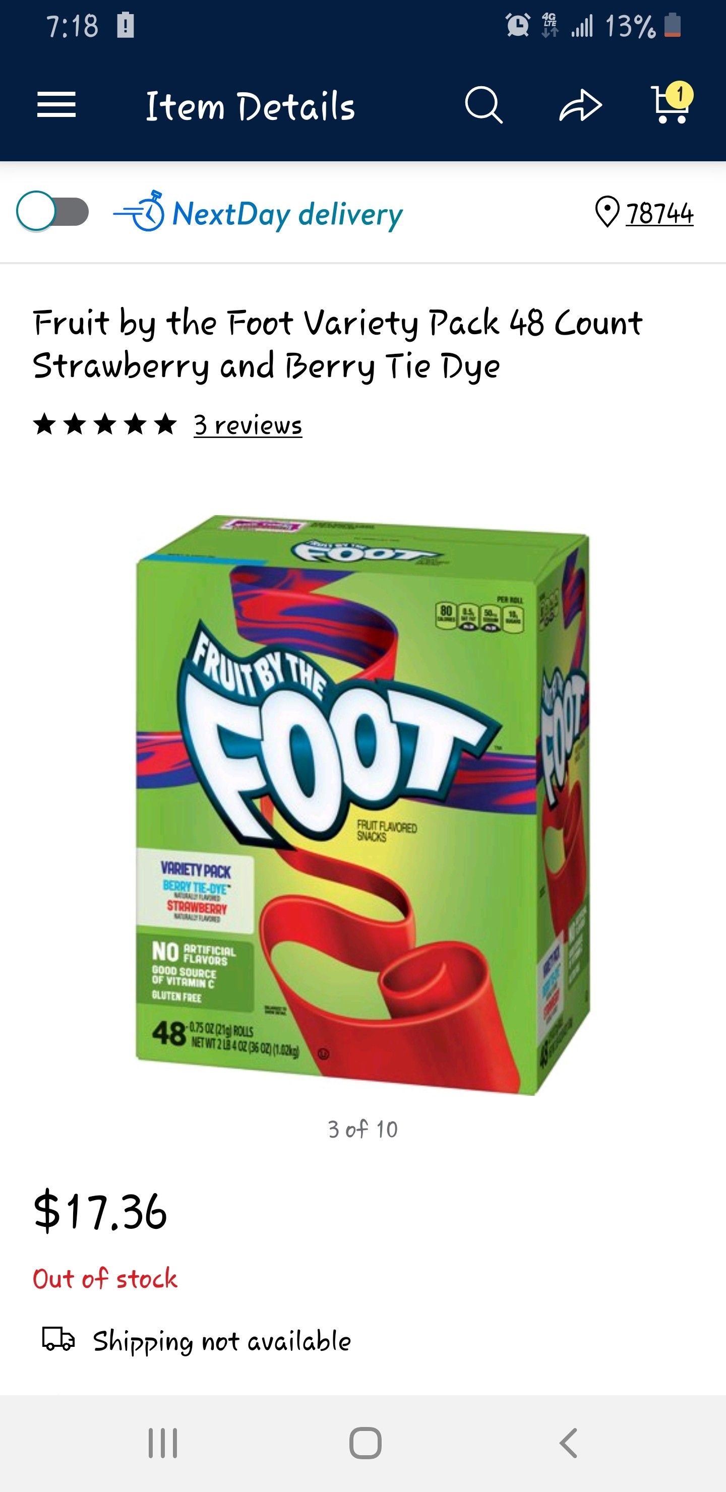Fruit by the foot 48ct for Sale in Austin, TX OfferUp