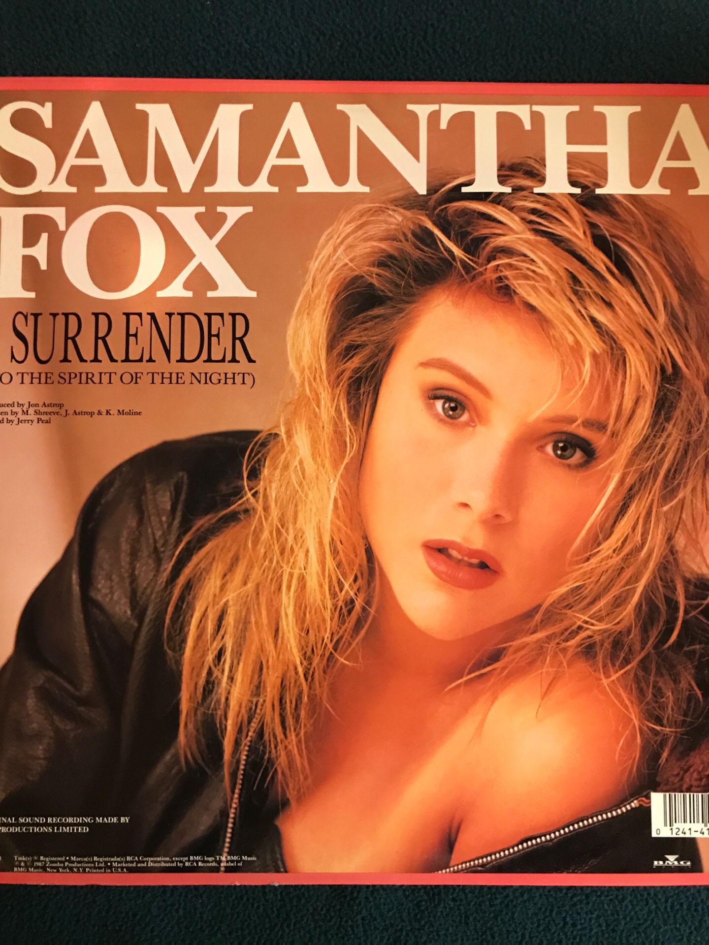Samantha Fox Naughty Girls Need Love Too I Surrender 12” 33 Rpm Single Vinyl Record 1987 Vg