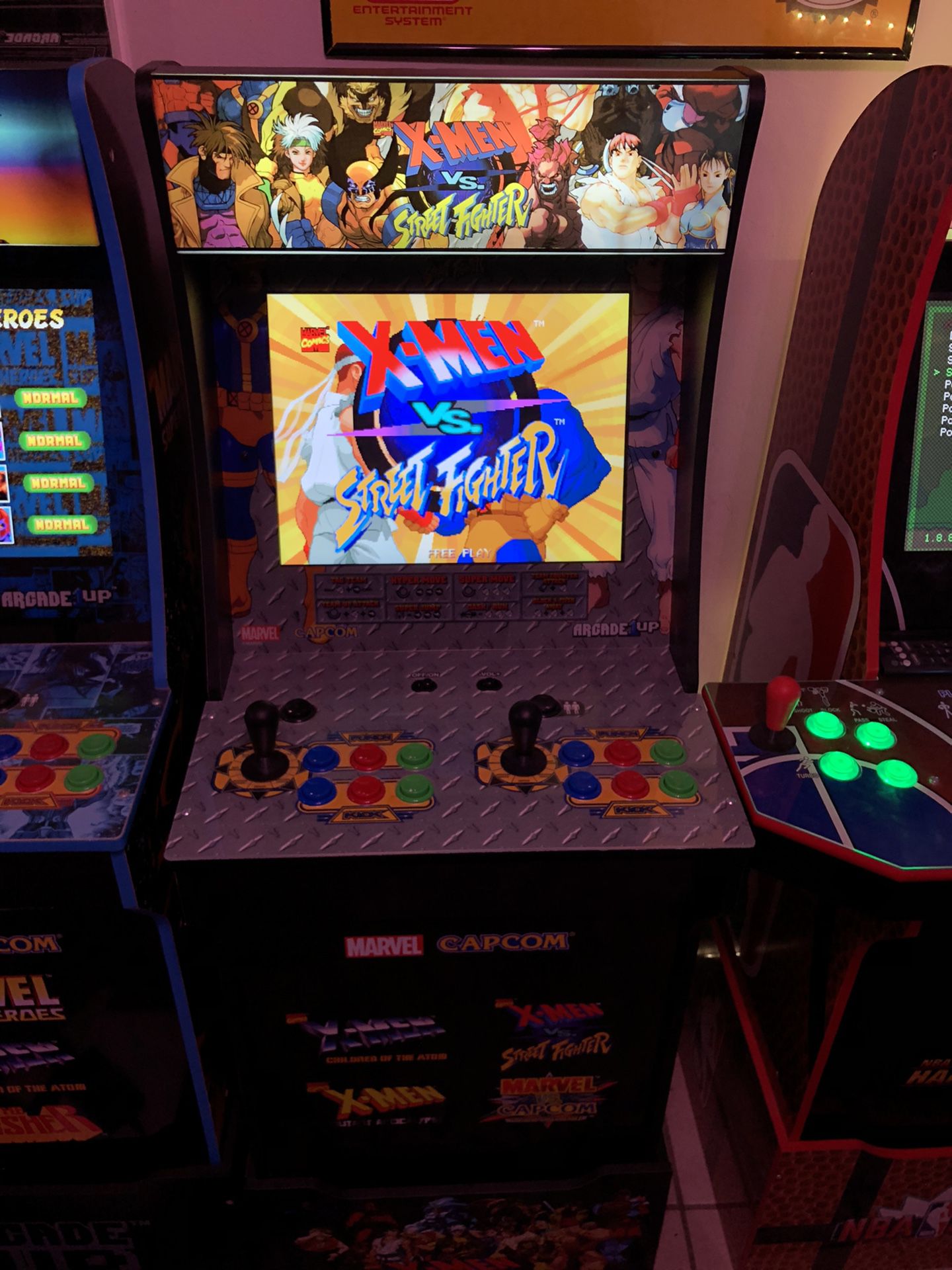 xmen vs street fighter arcade machine