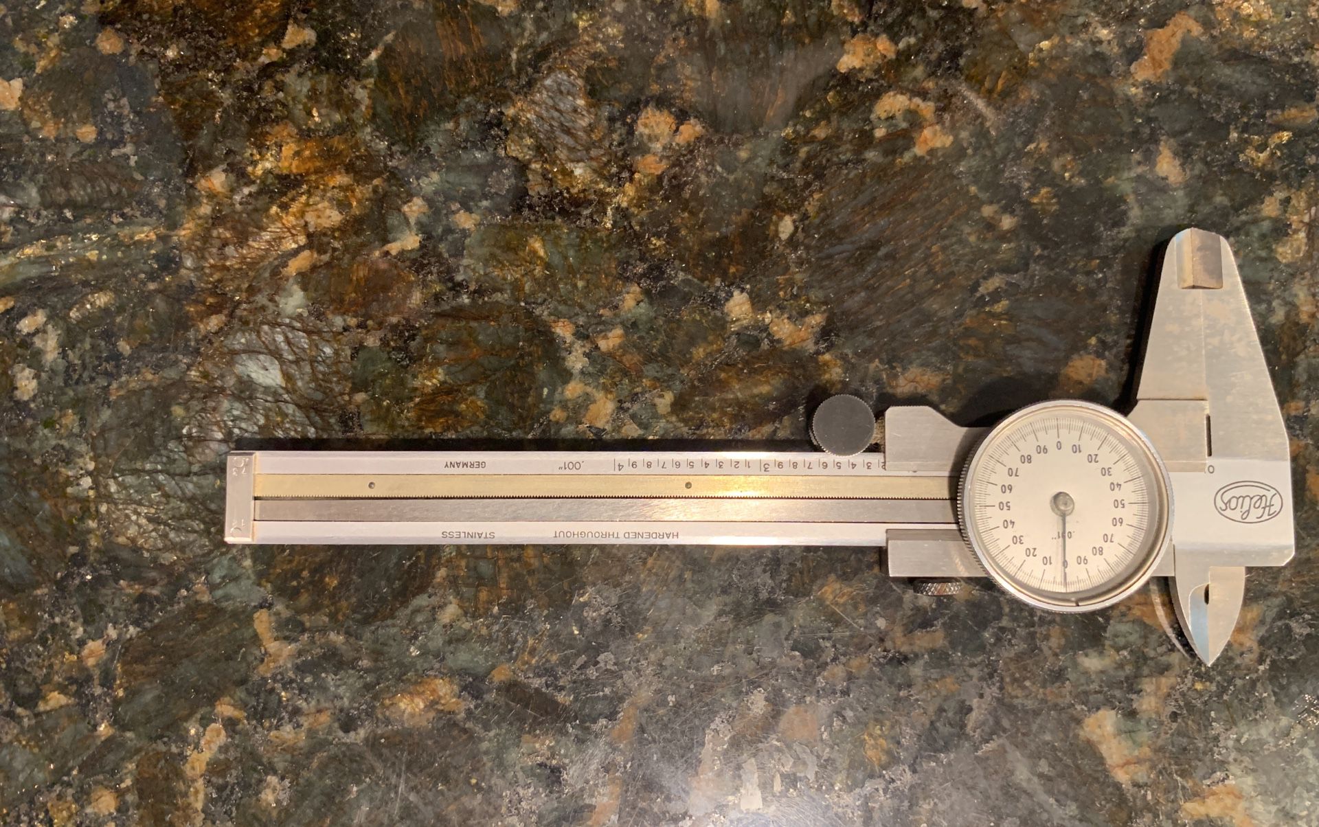 Vintage Helios caliper dial micrometer