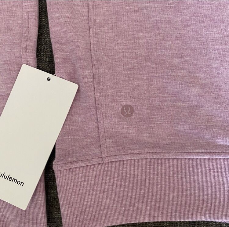Lululemon Warm Down Crew in Heather Pink NWT sz 12