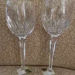 Waterford Wynnewood Lead Crystal Wine Goblets  Thumbnail