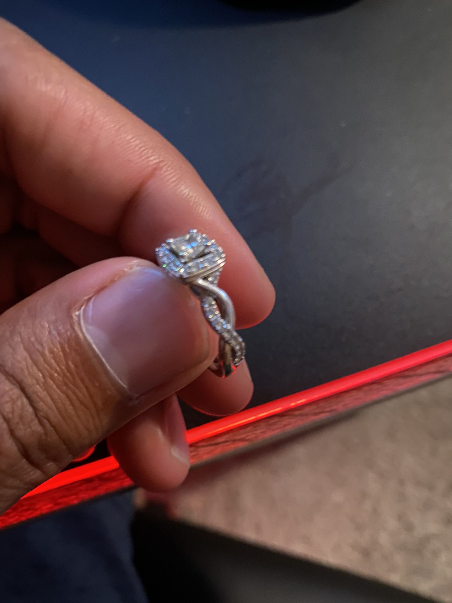 Leo Princess Engagement Ring