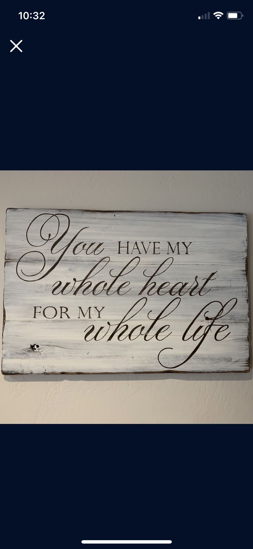 Large Wood Sign