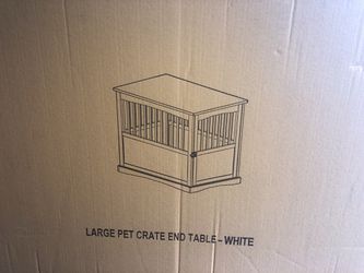 Casual Home End Table Dog Crate - Only 1 White  Thumbnail
