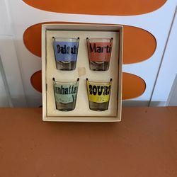 Vintage New Old Stock Federal Glassware Shot Glasses With Original Box Thumbnail