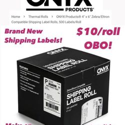 NEW Thermal Printer Shipping Label Rolls 4x6 Thumbnail