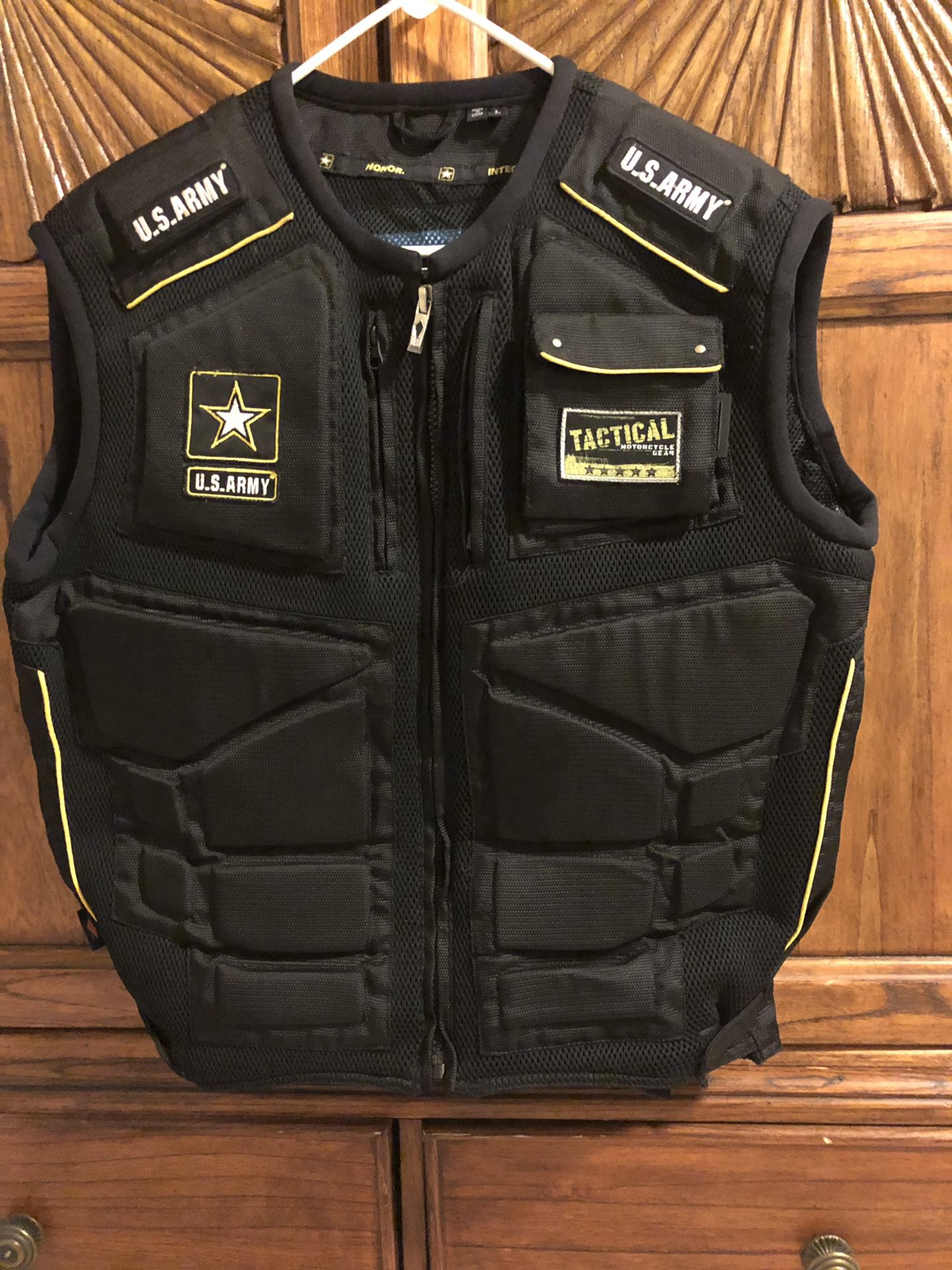 US Army motorcycle vest
