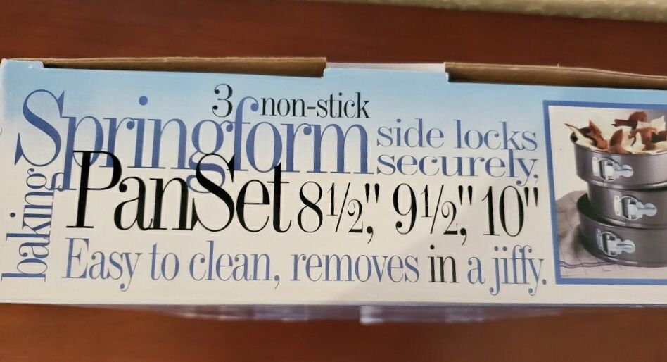 Springform cake pan set
