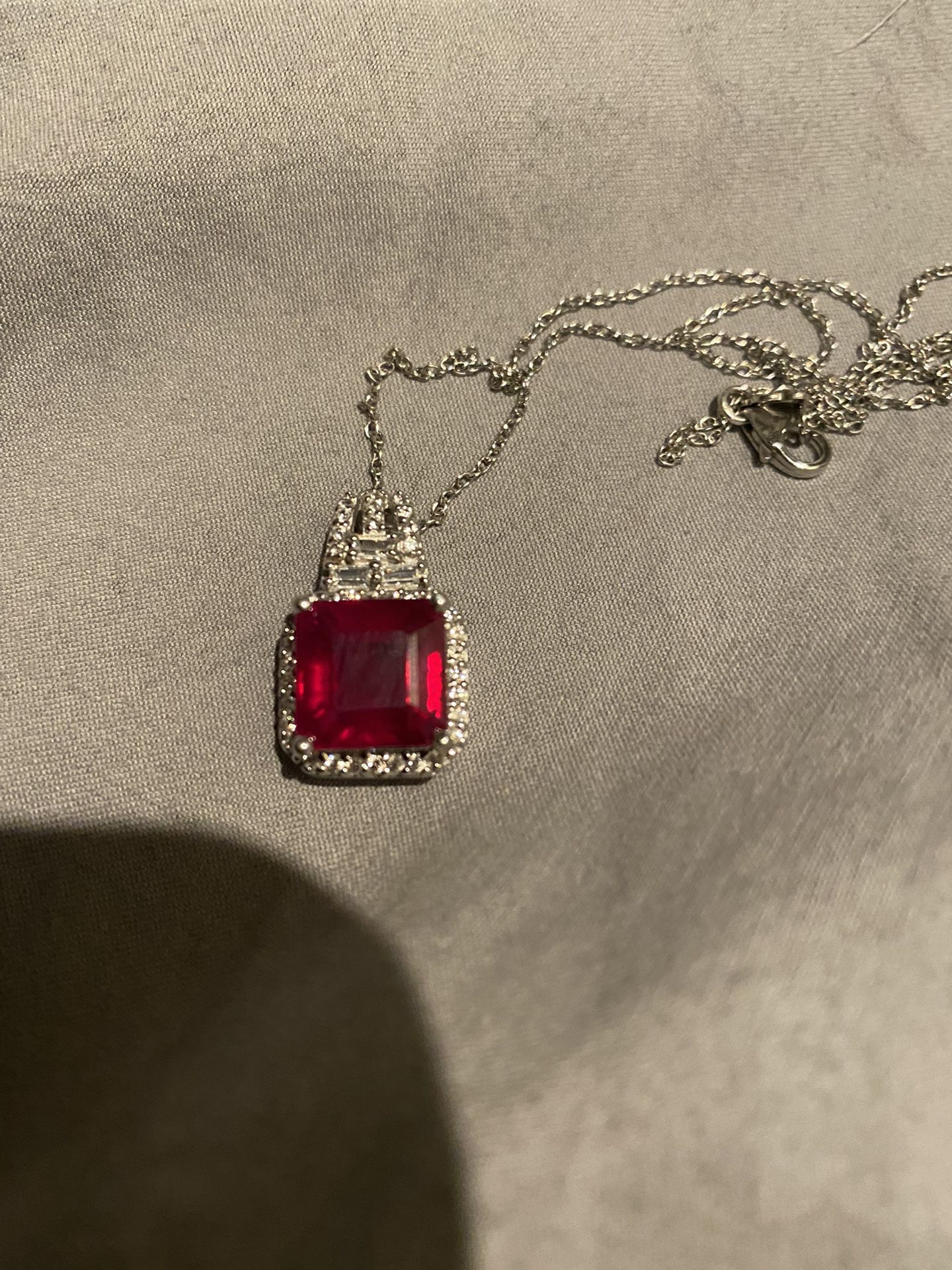 New Niassa Ruby & Sterling Silver Necklace 