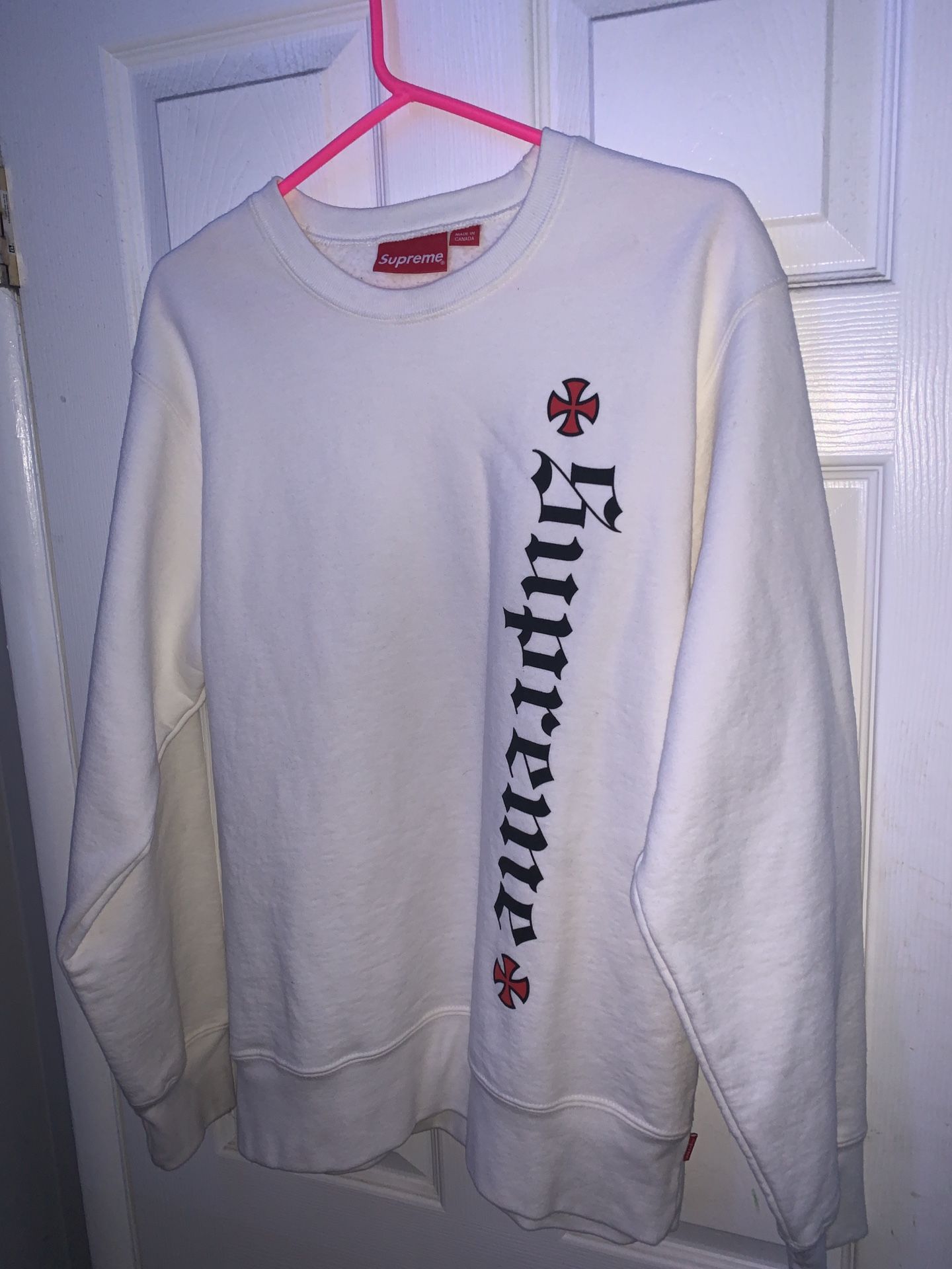 Supreme X Independent White Crewneck