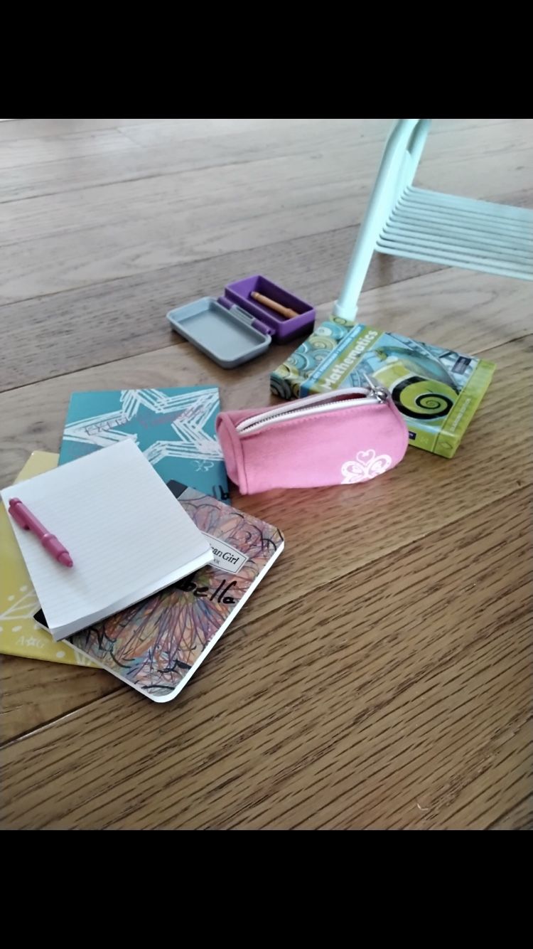 American Girl School Desk and Backpack