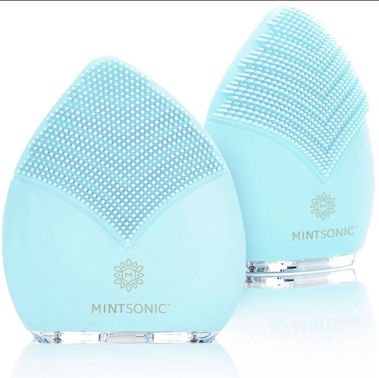 MINTSonic Facial & Body Brush Cleansing System - Anti Aging Skin Care Face Massager - Exfoliating Microdermabrasion Pore Minimizer to Smooth Skin Help