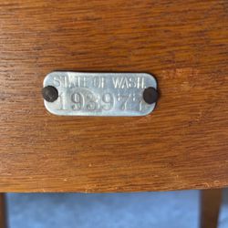 Old Solid Wood Teachers School  Desk And chair - Free Thumbnail
