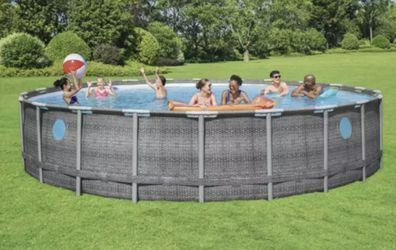 **Currently pending** HUGE!!!  22' x 52" Round Above Ground Swimming Pool Thumbnail
