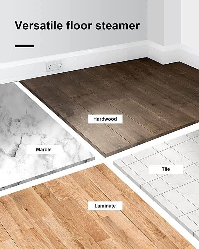 LIGHT 'N' EASY Steam Mop Cleaners 9-in-1 with Detachable Handheld Unit, Floor Steamer for Hardwood/Grout/Tile,Multi-Purpose Handheld Steam Cleaner for