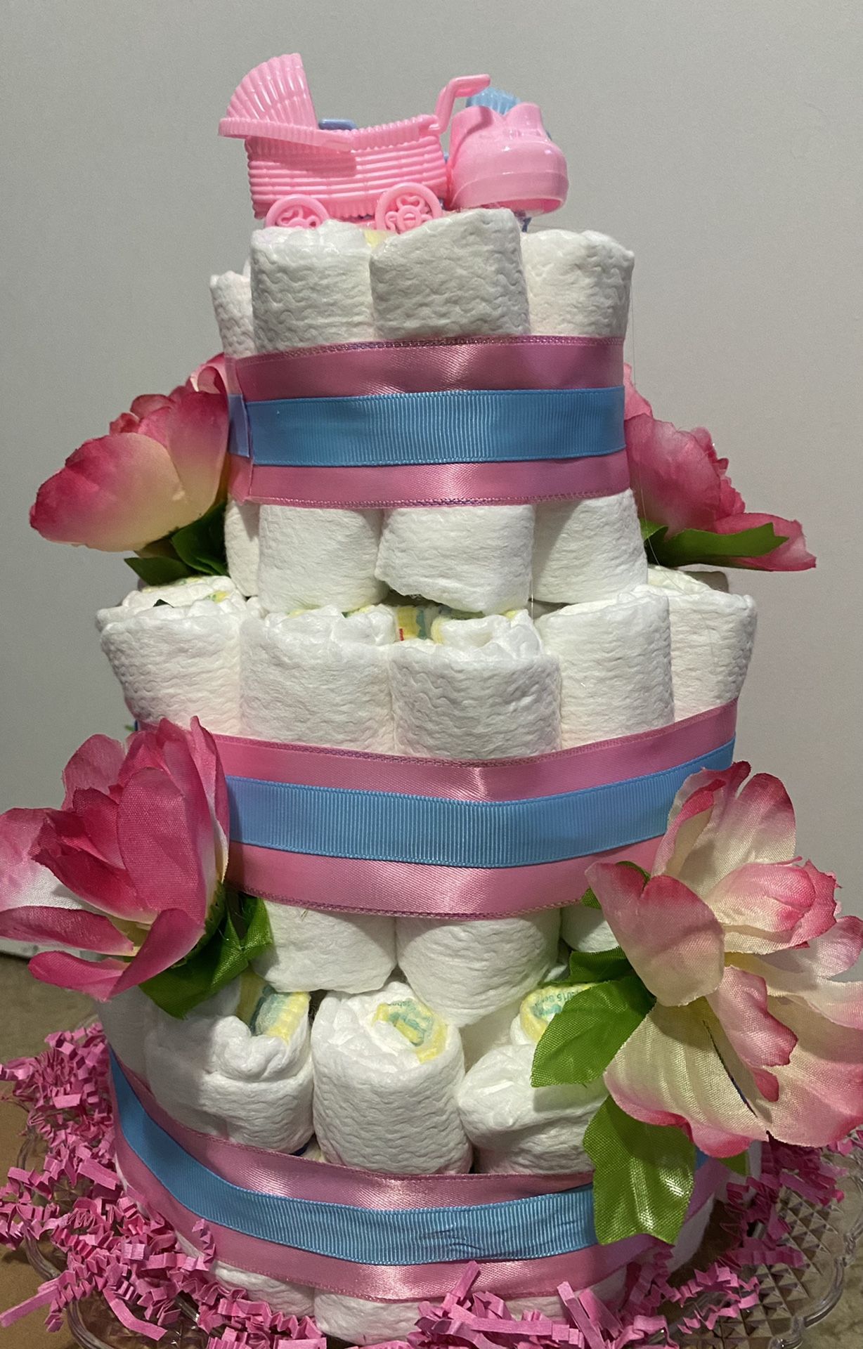 Newborn diaper cake