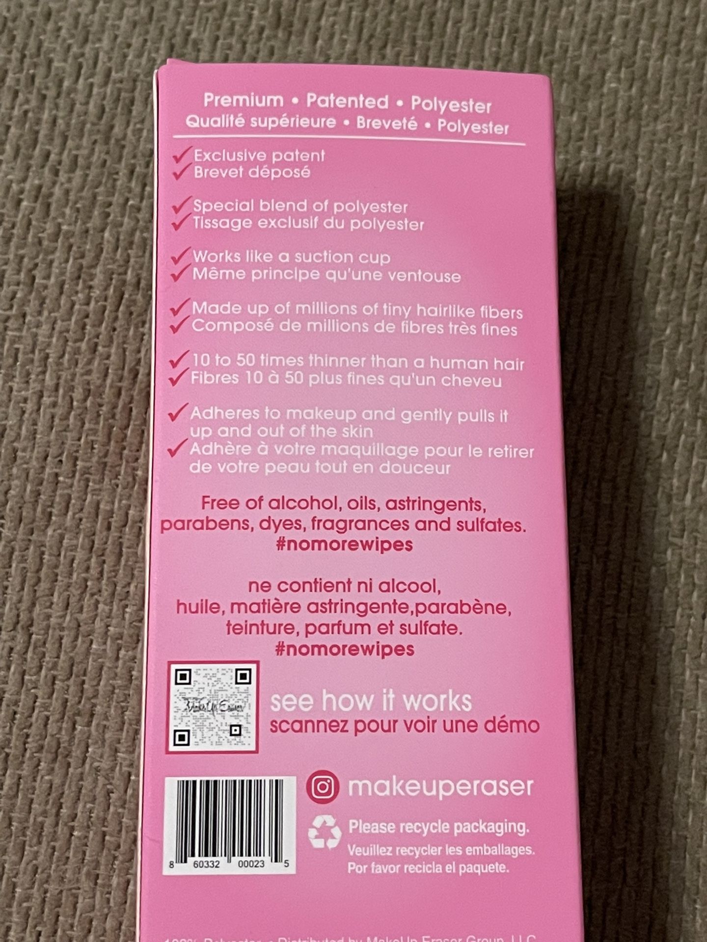Original Pink Makeup Eraser