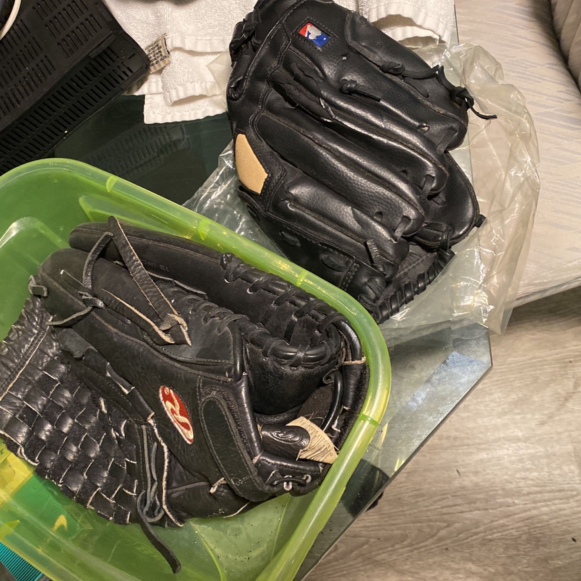 Baseball Gloves …