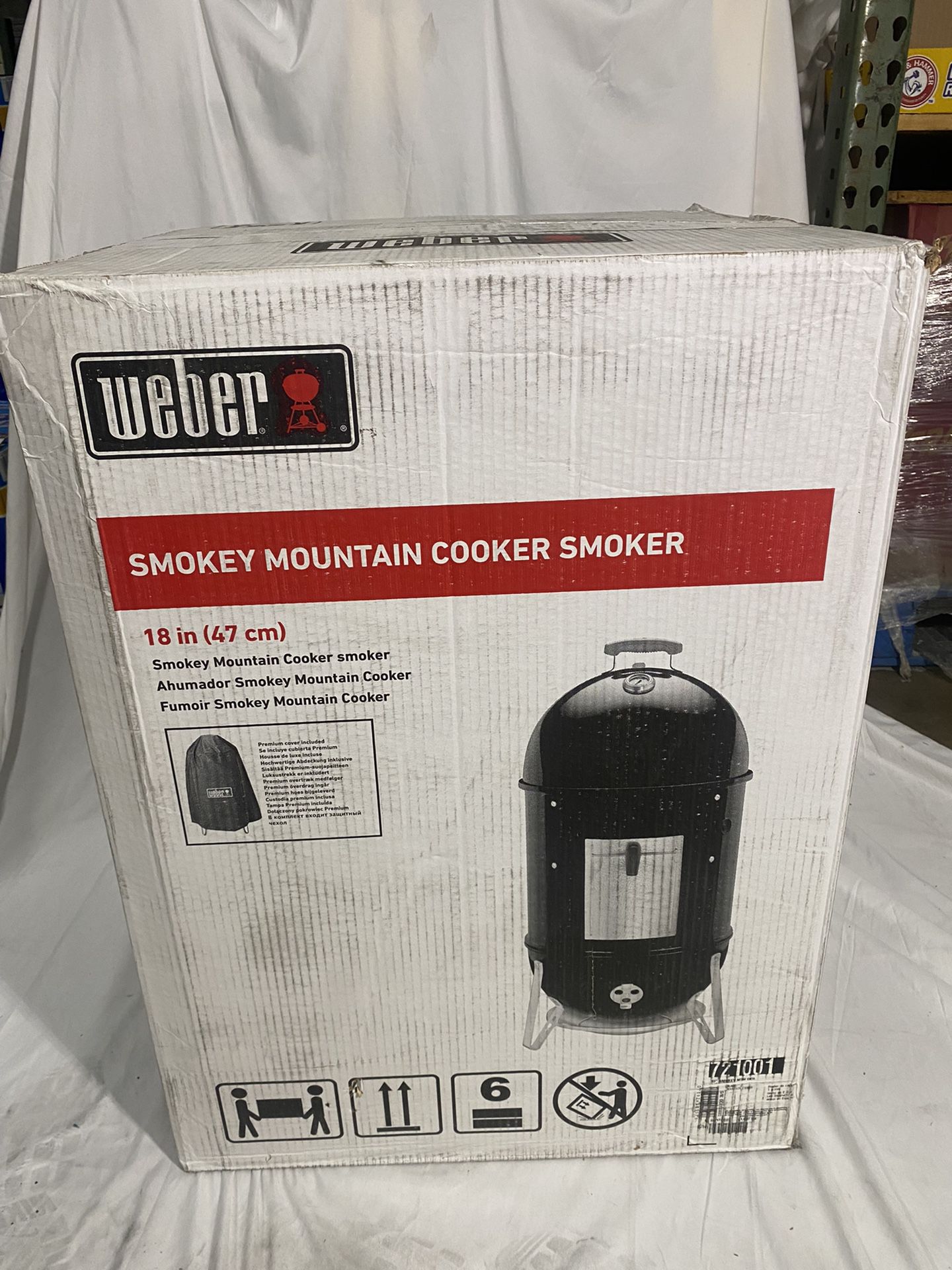 Weber 18-inch Smokey Mountain Cooker, Charcoal Smoker