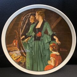 "1984 Grandma's Courting Dress" Mother's Day Series Norman Rockwell Plate Thumbnail