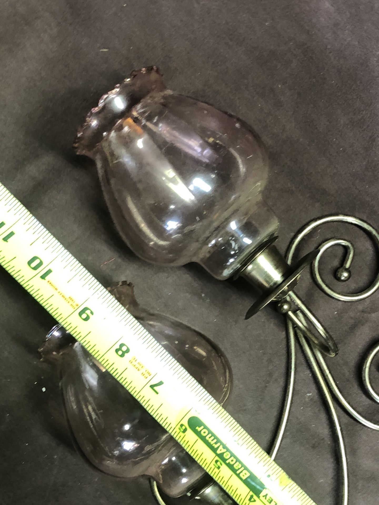 2 candle wall sconce set of 2