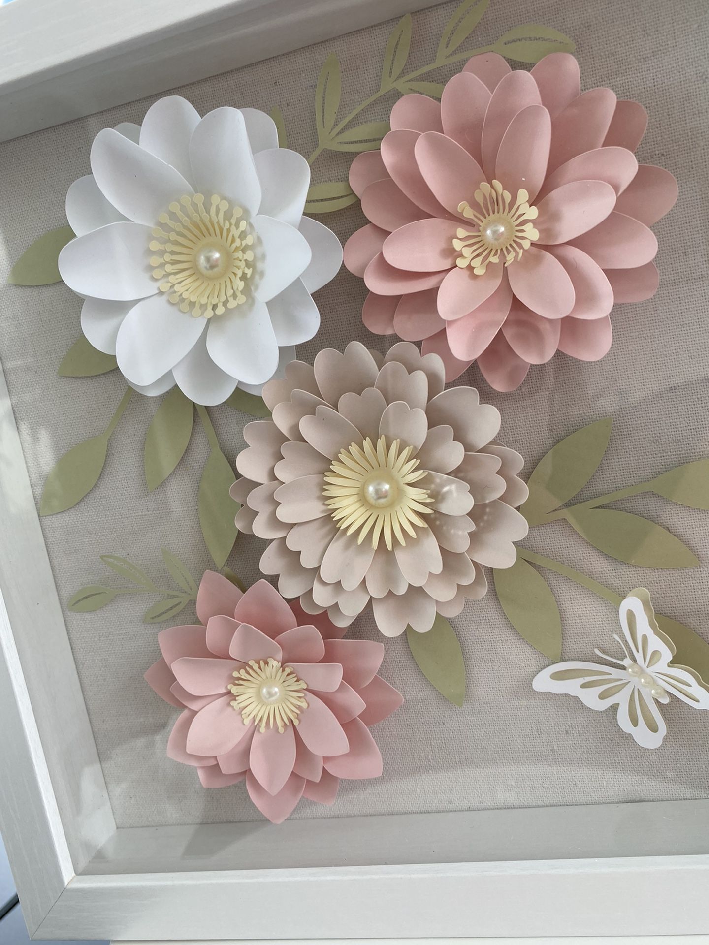 9x9in Hand Crafted Flowers