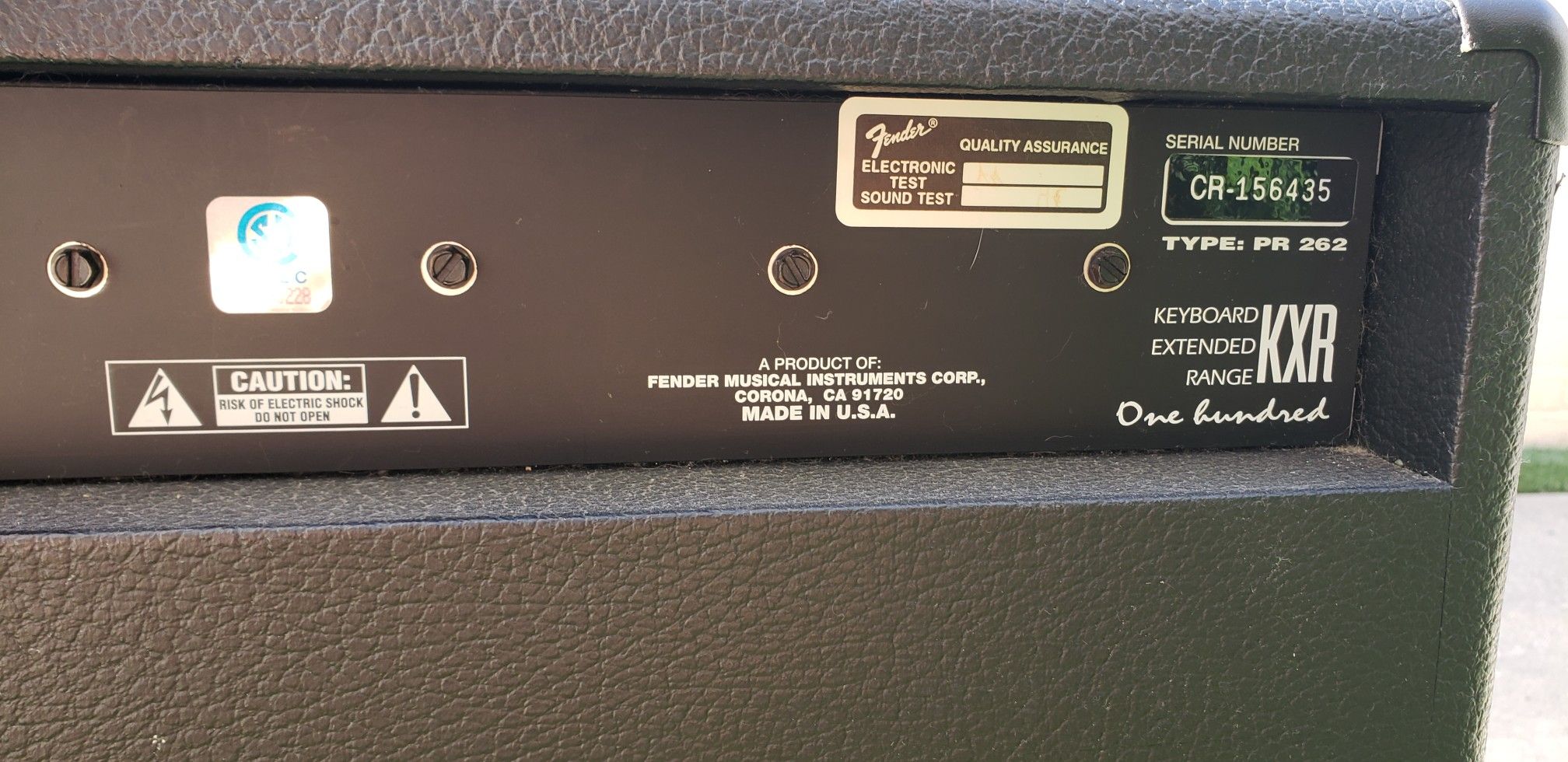 FENDER KXR 100 KEYBOARD AMPLIFIER (works for lots of instruments and