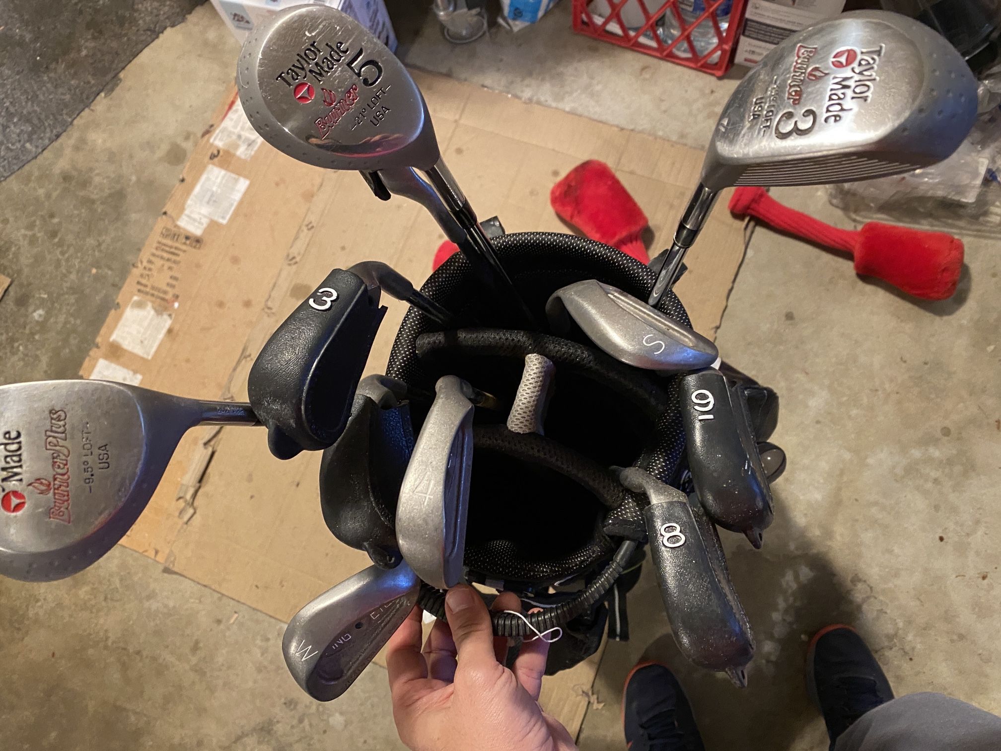 Vintage Ping Golf Clubs (set of 8 Pings) + 3 Taylor Made Drivers for