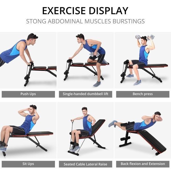 Multi-function Bench Fitness Equipment for Abdominal Sit-ups Fitness Workout Home Exercise