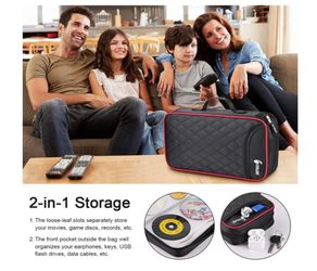 CD DVD Case Storage Holder Organizer Rack Display Portable Protective Jewel Frame Container Box Bin Cabinet Zippered Wallet Binder for Travel R&B Musi Thumbnail