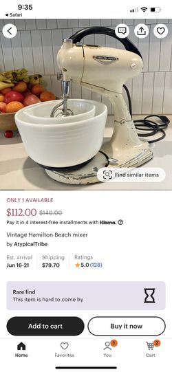Vintage Mixer And Milk Glass Bowls  Thumbnail