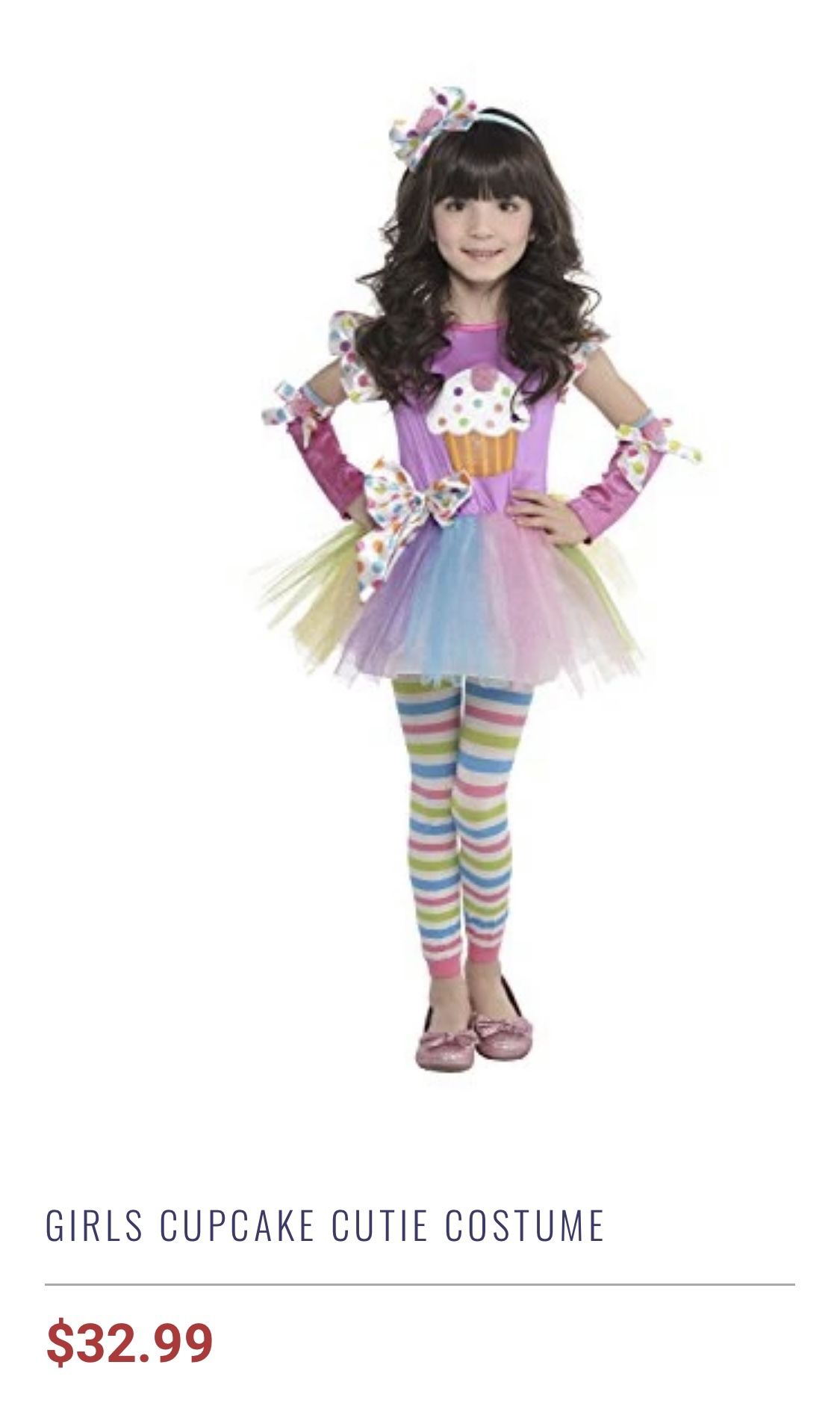 Child Toddler Cupcake Cutie / Clown Costume size 3 / 4